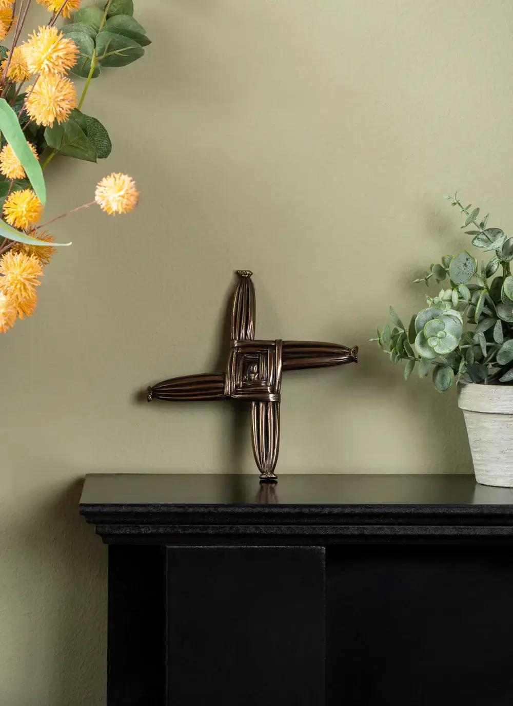 St. Brigid's Cross Hand Crafted Bronze Wild Goose Studio Wall Art